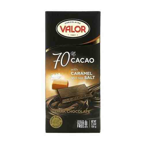 70 % горький шоколад с соленой карамелью Valor без глютена ( Испания) арт. 101639535380