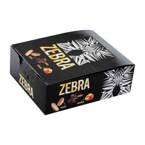Батончик Zebra вафельный с изюмом и арахисом в карамели, коробка, 40 г, 15 шт. арт. 100416086846