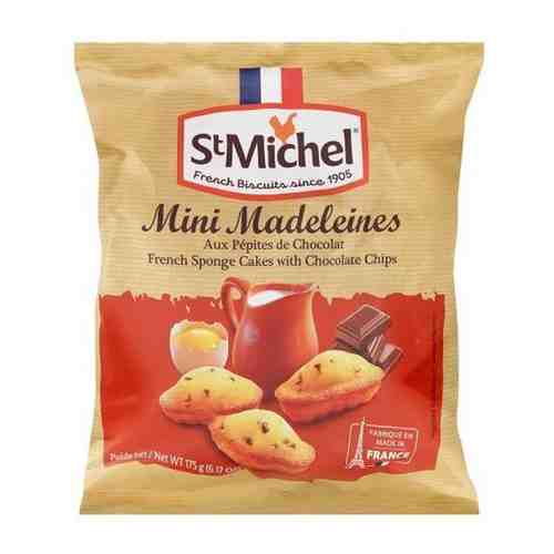 Бисквит St Michel Mini Madeleines French с кусочками шоколада, 175г арт. 982665527