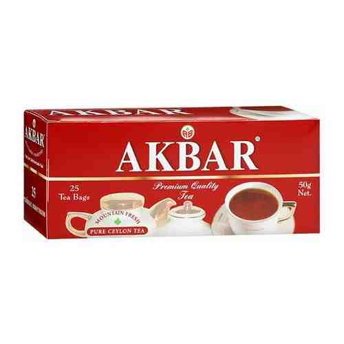 Чай Акбар красно-белый, 2 шт. по 100 пакетов арт. 101548299755