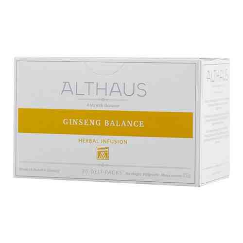 Чай Althaus Ginseng Balans Deli травяной 20 пакетиков, 1371658 арт. 165122498