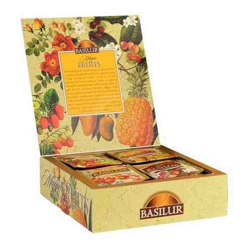 Чай Basilur волшебные фрукты Ассорти/Assorted 40пакx2г.x12 картон 1 шт. арт. 101417007195