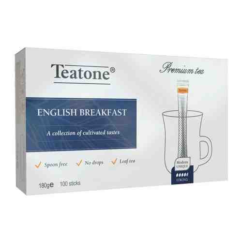 Чай чёрный Английский завтрак, TEATONE, в стиках (100*1,8г) арт. 100833853123
