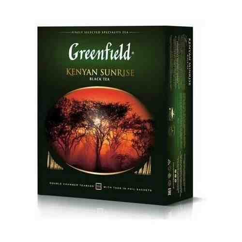 Чай черный GREENFIELD Kenyan Sunrise, 100 пакетиков по 2 г арт. 101692853892