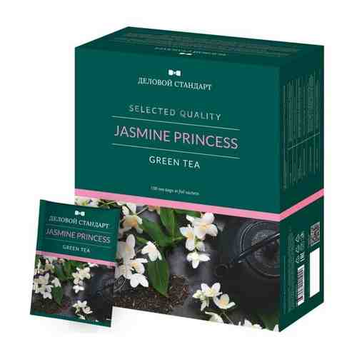 Чай Деловой Стандарт Jasmine Princess зеленый с жасмином 100 пакетиков, 1378613 арт. 1414461324