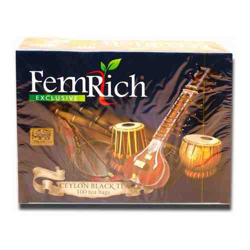 Чай FemRich (Фемрич) Exclusive (Эксклюзив) 100 пакетов, Шри-ланка арт. 101763193736