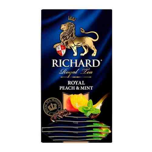 Чай Richard Royal Peach & Mint черный с персиком и мятой 25 пакетиков, 1423042 арт. 1740184164