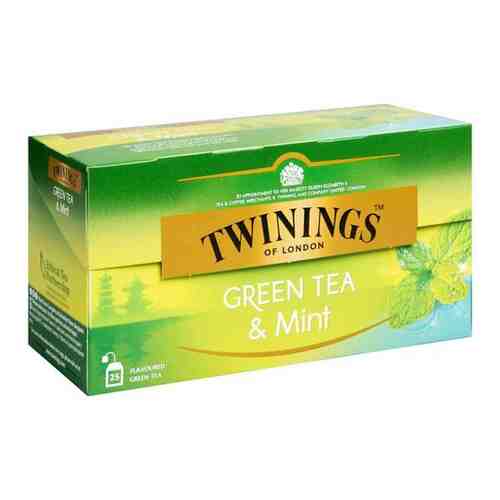Чай зеленый Twinings c мятой 25 пакетиков арт. 101301363714