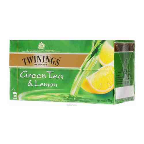 Чай зеленый Twinings с лимоном 25 пакетиков арт. 101301412185