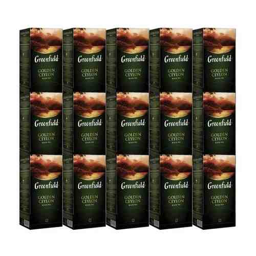 Черный чай Greenfield Golden Ceylon, 25 пакетиков х 15 шт арт. 740228347