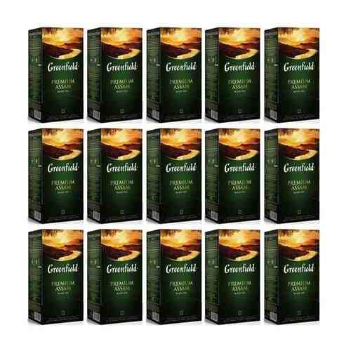 Черный чай Greenfield Premium Assam, 25 пакетиков х 15 шт арт. 740230651