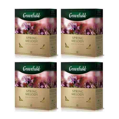Черный чай Greenfield Spring Melody, 100 пакетиков х 4 шт арт. 740226327