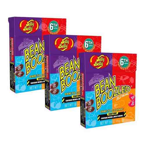 Драже жевательное Jelly Belly, ассорти Bean Boozled, 45 г( 3 пачки по 45 гр.) арт. 101090702363