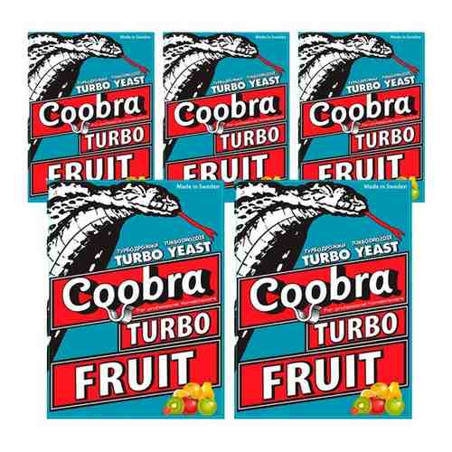 Дрожжи сухие активные фруктовые Coobra Fruit 40гр. 5шт арт. 101364041175