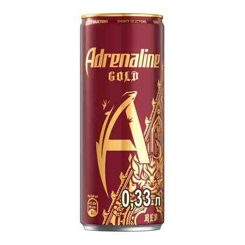 Энергетический напиток Adrenaline Gold Red Вишня, 0.33 л арт. 101278361577