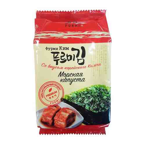 Furmi kim морская капуста со вкусом корейского кимчи, 10 листов, 5 гр арт. 1395550987