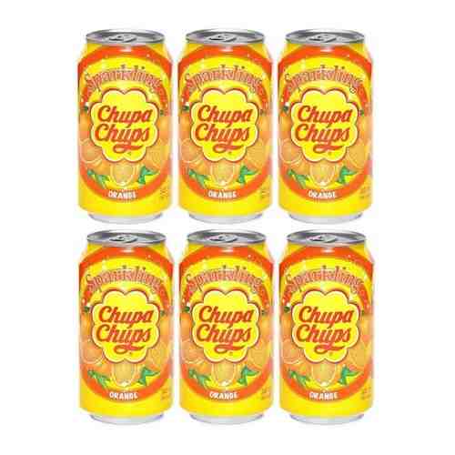 Газированный напиток Chupa Chups Orange (Чупа Чупс Апельсин) / 6 банок по 345 мл. арт. 101379628414