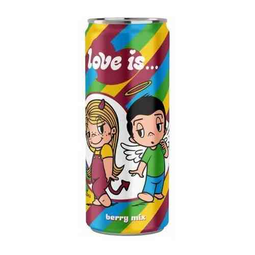 Газированный напиток LOVE IS Микс вкусов 330 мл арт. 101314012002