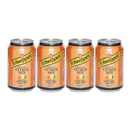 Газированный напиток Schweppes Citrus Mix / Швепс Цитрус Микс 4 шт. 330 мл. (Польша) арт. 101669619186