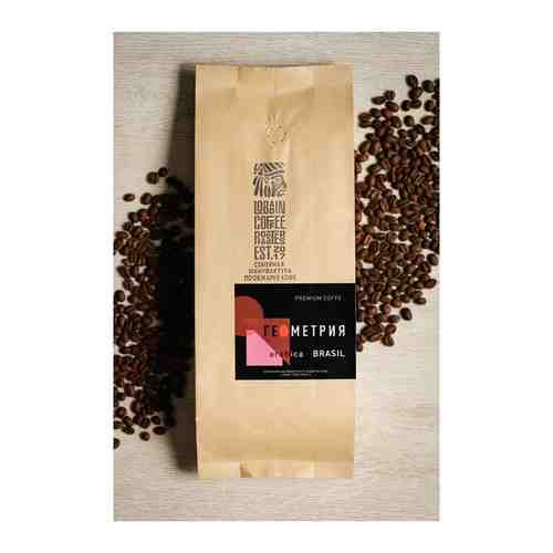 Геометрия кофе в зернах. Бразилия 500 гр. 100% натуральная арабика. Свежая обжарка. арт. 101757110032