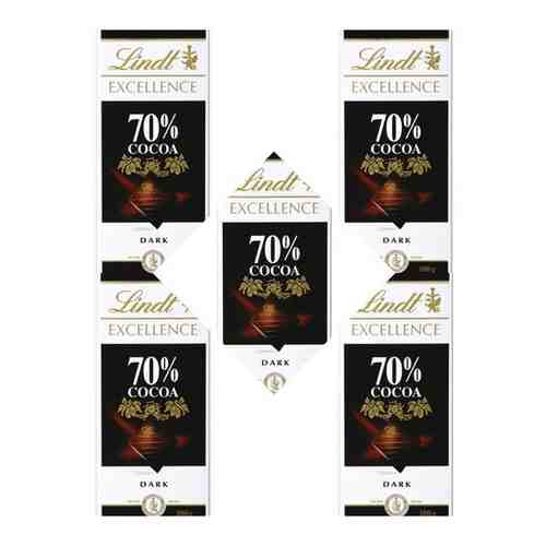Горький шоколад Линдт 70%, 100 г. х5 штук. арт. 101594797975