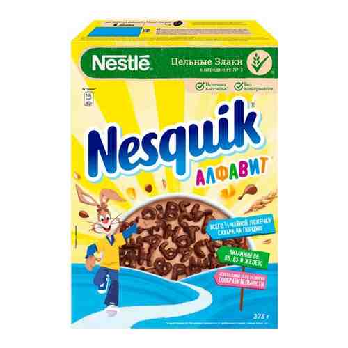 Готовый завтрак NESQUIK Nestle® ® алфавит, 375 гр. арт. 100360511946