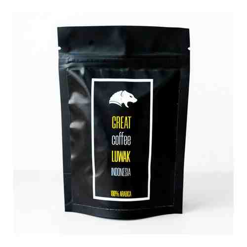 Great coffee LUWAK / Оригинальный кофе Копи Лювак (Kopi Luwak), в зернах, 50гр арт. 101457724845