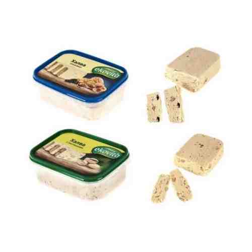 Халва кунжутная, комплект из двух упаковок: ореховая и с фисташками (250 г x 2) арт. 101447769114