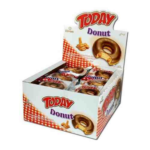 Кекс Today Donut вкус карамель 50 грамм Упаковка 24 шт арт. 673942103