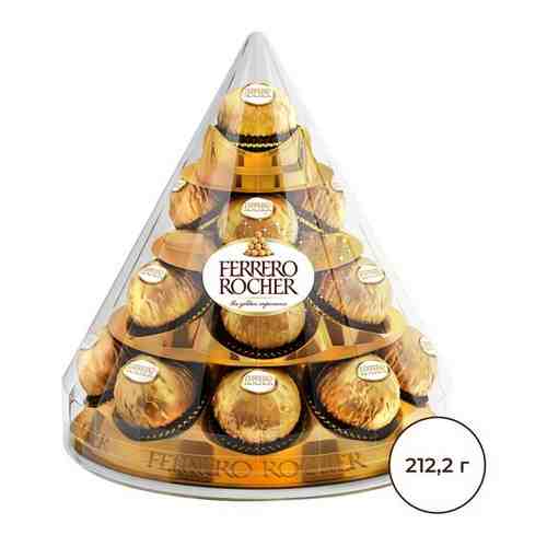 Конфеты Ferrero Rocher, молочный шоколад и лесной орех, 212,5г арт. 650203138