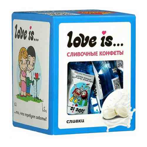 Конфеты Love is сливочный вкус с жидким центром 105 гр. арт. 101197984788