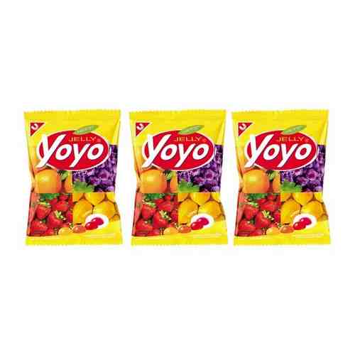 Конфеты Yoyo желейные с фруктовым соком (3 шт. по 80 г) арт. 101172638945
