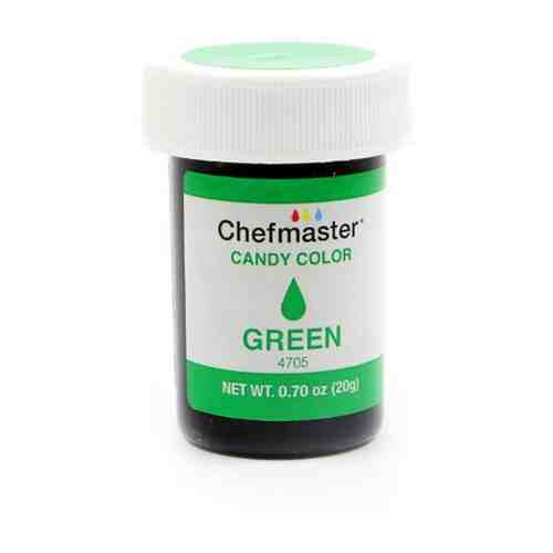 Краска гелевая жирорастворимая Зеленая Green Candy color Chefmaster, 20 гр. арт. 101334316081