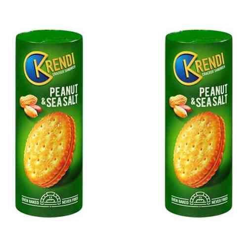 «Krendi», крекер-сэндвич Peanut&sea salt, 2 упаковки по 170г арт. 101594500144