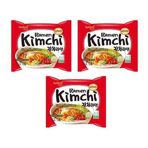 Лапша быстрого приготовления Кимчи рамен со вкусом кимчи (3 шт. по 120 г) арт. 101073261915