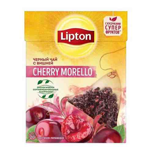 Lipton Cherry Morello черный чай в пирамидках с кусочками вишни 20 шт арт. 100419372810