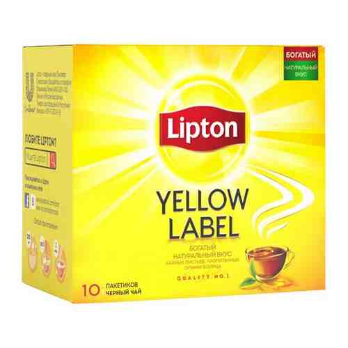 Lipton Yellow Label черный чай в пакетиках 100 шт арт. 100416890609