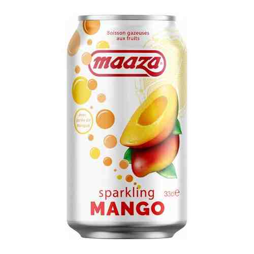 MAAZA Газированный сокосодержащий напиток со вкусом манго, ж/б арт. 101641064014