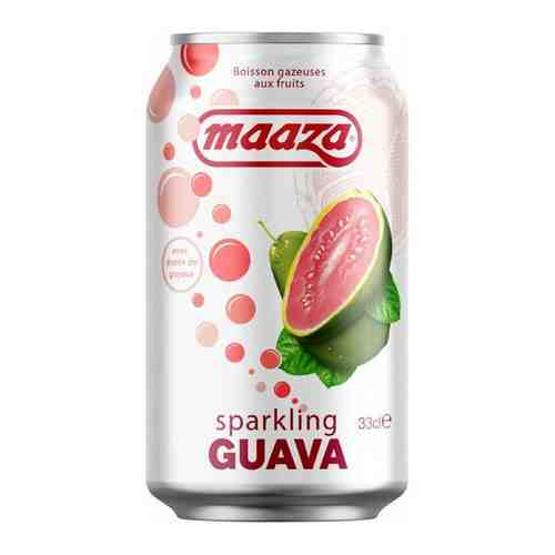 MAAZA Газированный сокосодержащий напиток со вкусом розовой гуавы, ж/б арт. 101640787385