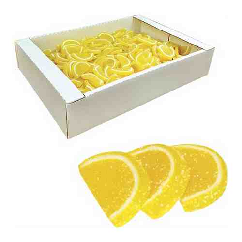 Мармелад 2 килограмма. Мармеладные дольки со вкусом лимона желейные арт. 101583914000