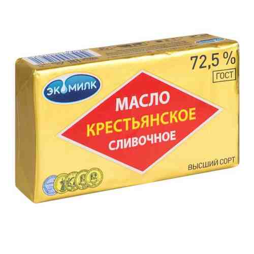 Масло сливочное экомилк Крестьянское 72,5% , 180г - эдельвейс арт. 470098009