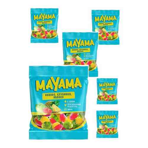 «Маяма», мармелад жевательный в форме ягод и фруктов, 70 г 6 шт арт. 101595721039