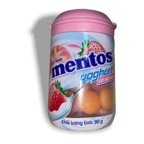 Ментос Конфеты Yogurt Peach Strawberry / Ментос Йогурт Персик Клубника 90гр (вьетнам) арт. 101764274408