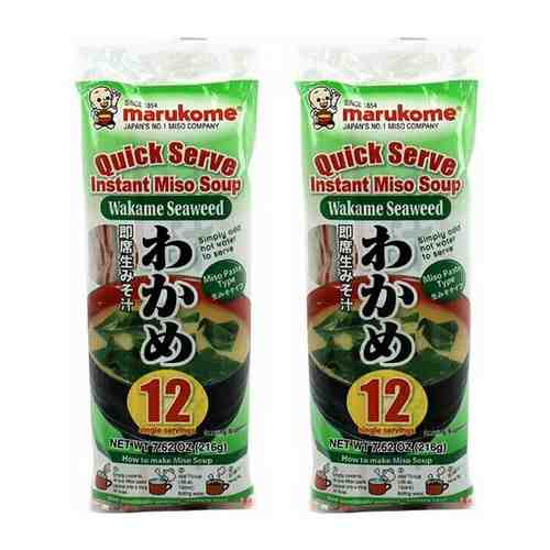 Мисо-суп с водорослями вакамэ Марукомэ 12 порций (2 шт. по 216 г) арт. 101125772007