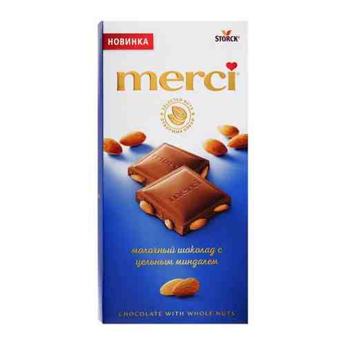 Молочный шоколад merci с цельным миндалем 100 гр. арт. 101062905819