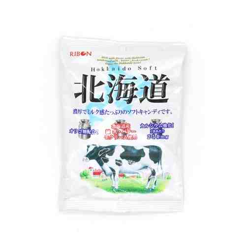 Мягкая карамель Ribon Хоккайдо софт с молочным вкусом, 110 г., Япония арт. 101424459792