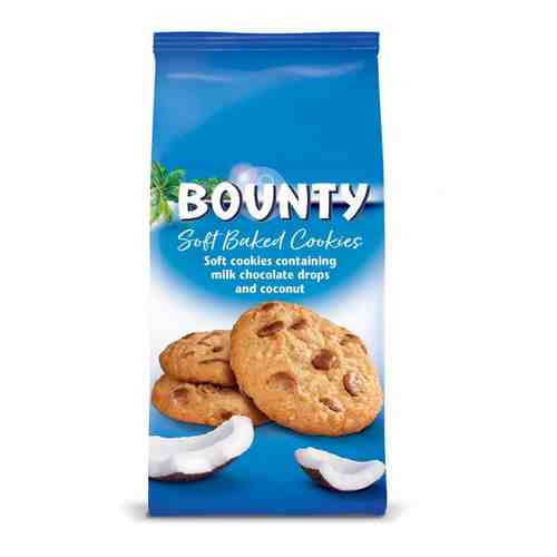 Мягкое печенье c кусочками молочного шоколада и кокосом Bounty 180г арт. 599262337