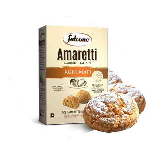Мягкое печенье Falcone Amaretti с ароматом цитрусовых, 170 г, Италия арт. 101344195595