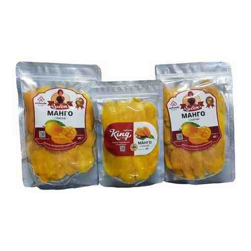 Набор из 3 пакетов 100% натурального манго KING и QUEEN. 3 пакета - 500г , 500г и 300г. арт. 101493488434