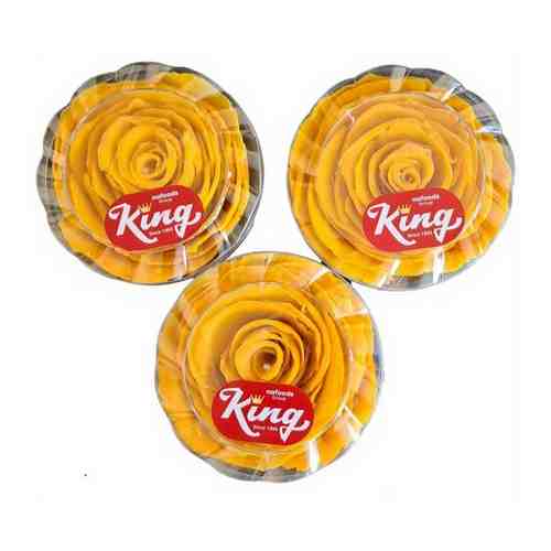 Набор из 3 упаковок сушеного манго KING в форме розы. 3 банки по 400 г арт. 101493453700